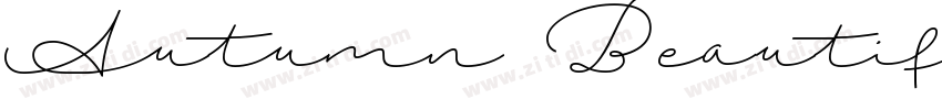 Autumn Beautiful Reg字体转换